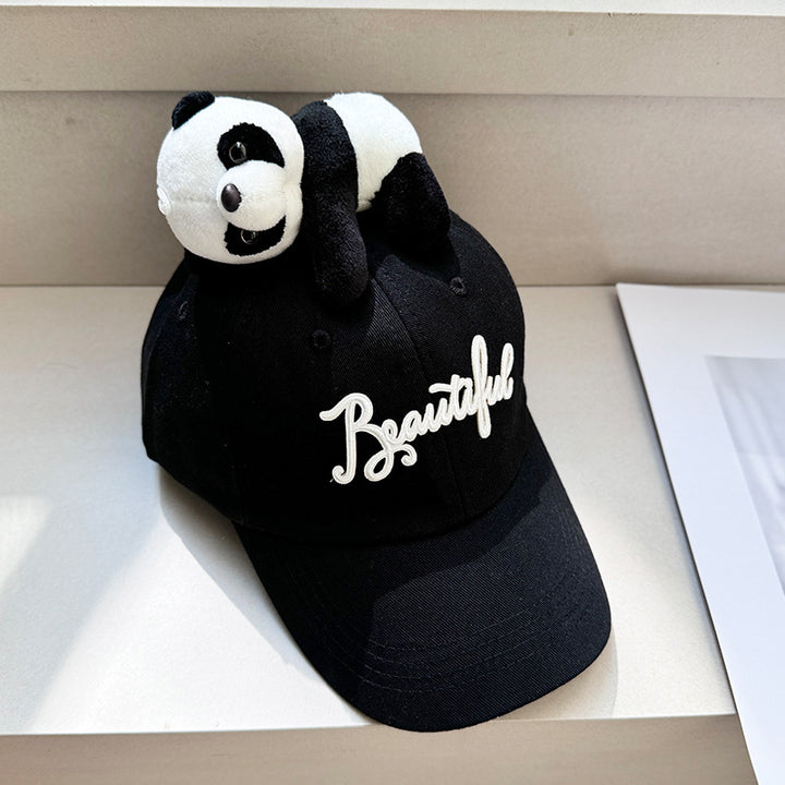Cartoon doll decorated parent-child baseball cap
