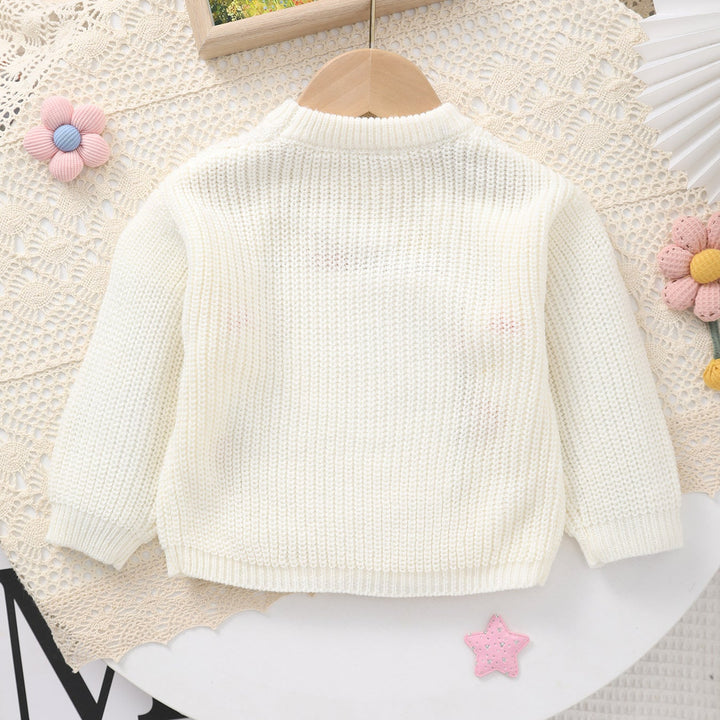 Sweet Birthday Baby Girl Sprinkle Knit Sweater