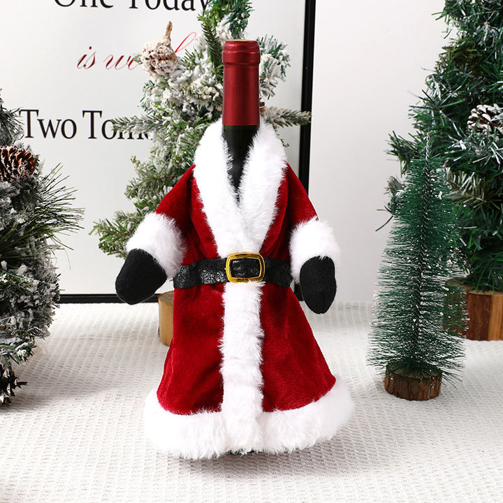 Christmas Wine Bottle Cover holiday creative decoration