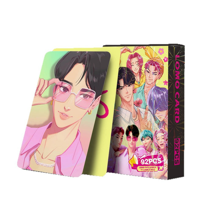 Kdh Saja boys 60PCS LOMO Card&32PCS Stickers set
