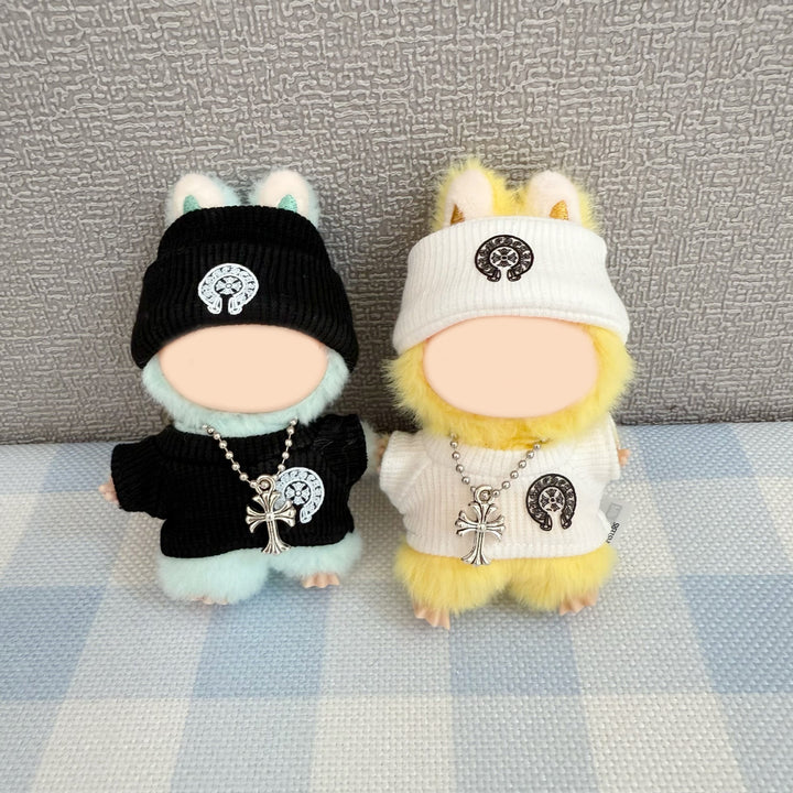 Handmade 10cm dolls designer clothing mini doll clothes