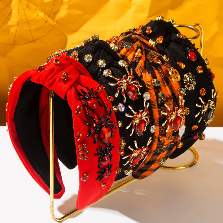 Halloween Queen Rhinestone Spider Headband Halloween Party Accessory