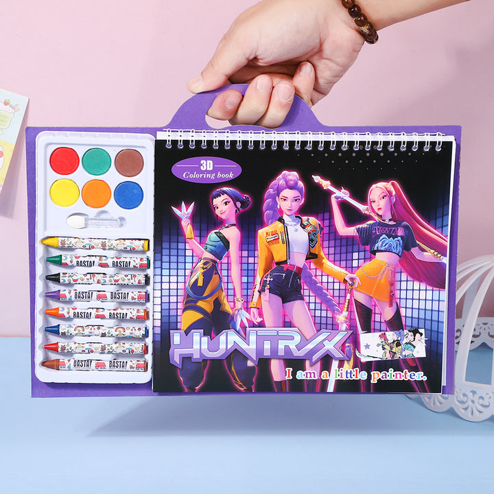 KDH K-pop inspired coloring book