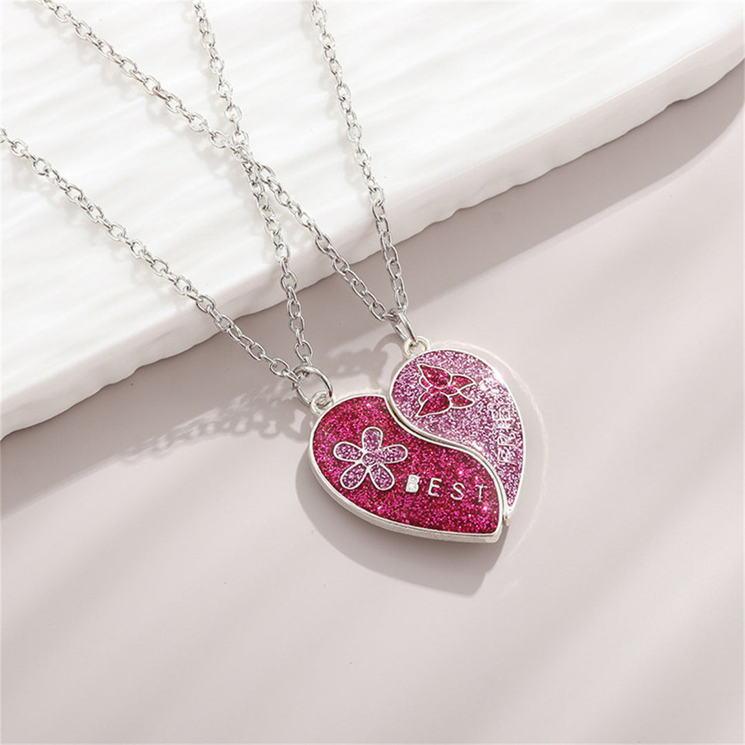 Valentine's Heart-shaped magnetic necklace for best friends students gift