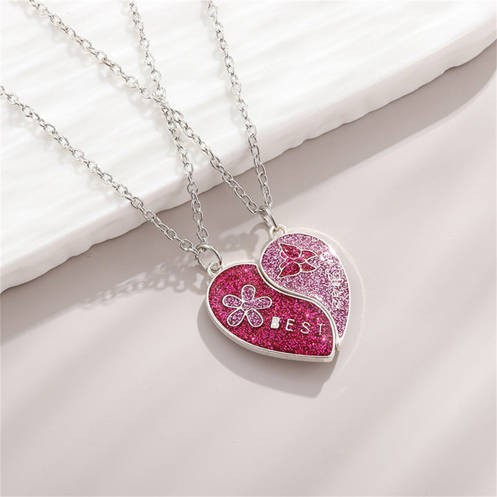 Valentine's Heart-shaped magnetic necklace for best friends students gift