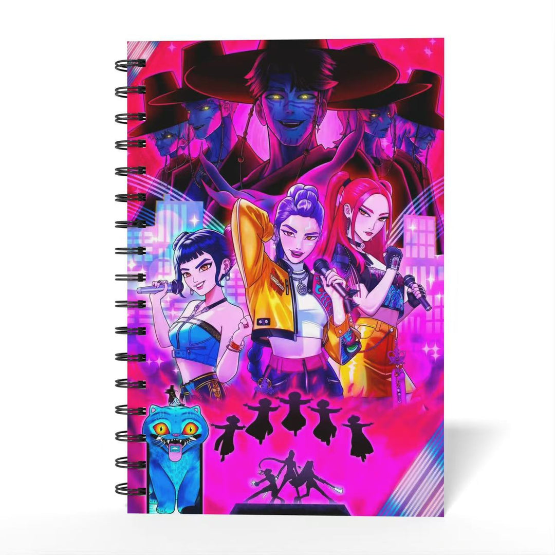Kpop Demon Hunters coil notebook