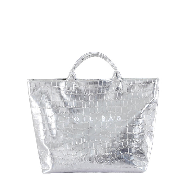 Large capacity simple trendy tote bag for women