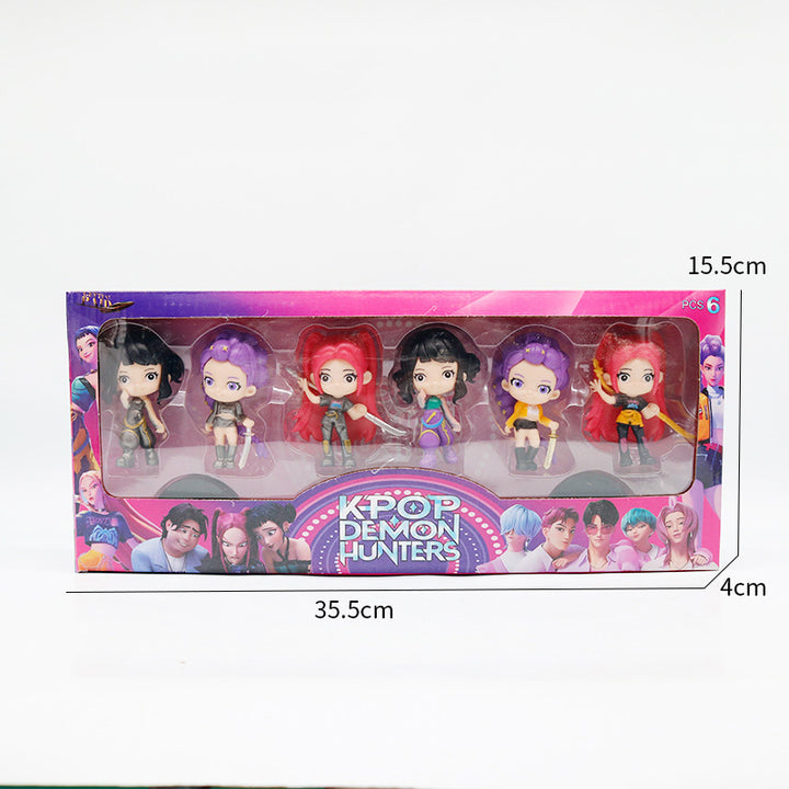 KDH K-pop inspired cute huntr/x dolls 6pcs set