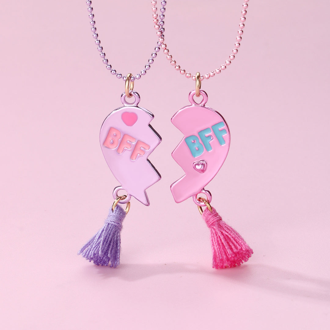 Valentine's best friends 2pcs necklace students gift