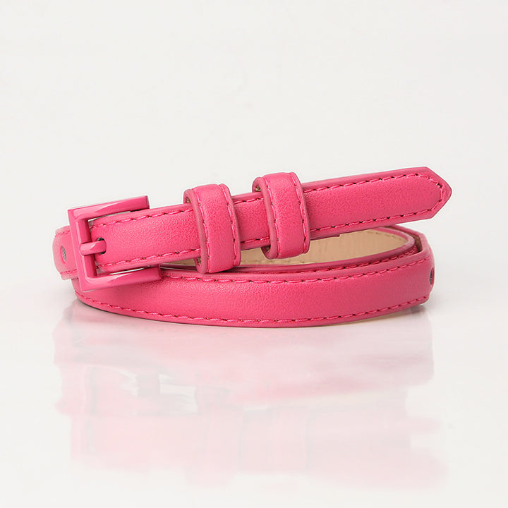 Summer fashion dopamine color women's thin belt