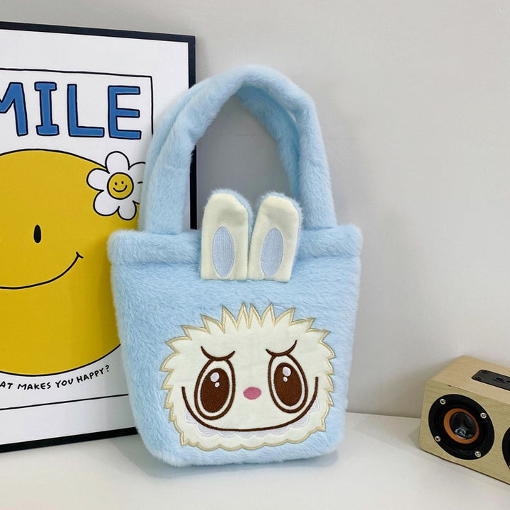 Cartoon labubu plush handbag children's birthday gift