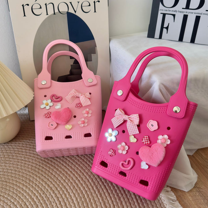EVA Beach Bogg handbag DIY hole seaside beach bag