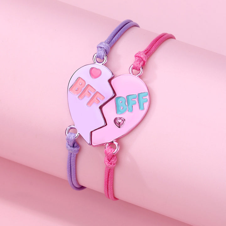 Valentine's best friends 2pcs necklace students gift