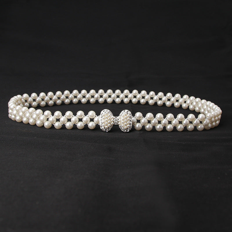 Women's Pearl Elastic Belt