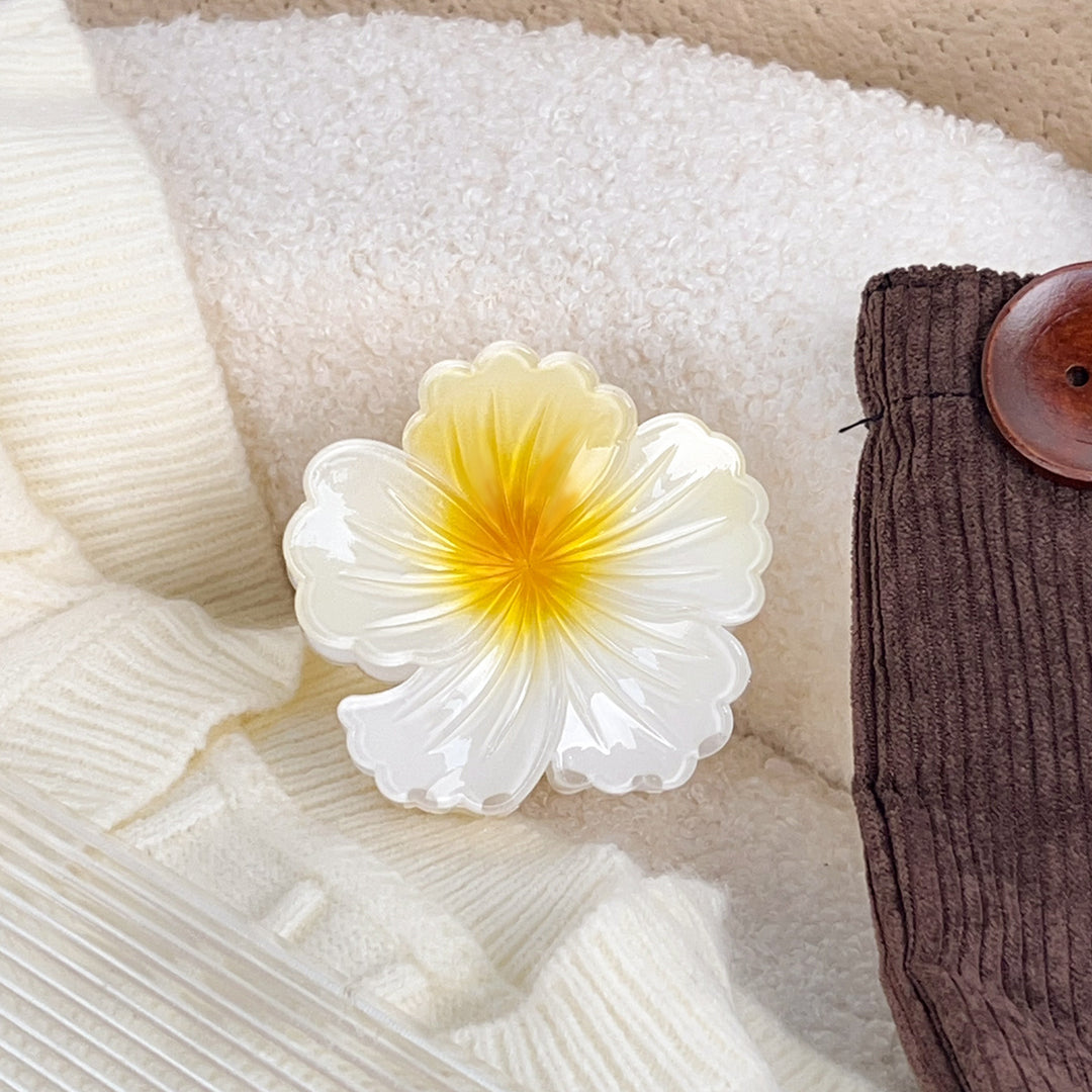 Flower-Shaped Hair Clip Gradient Color Hair clip for Vacation