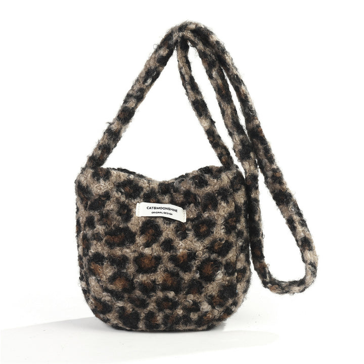 Plush chic large capacity shoulder crossbody bag