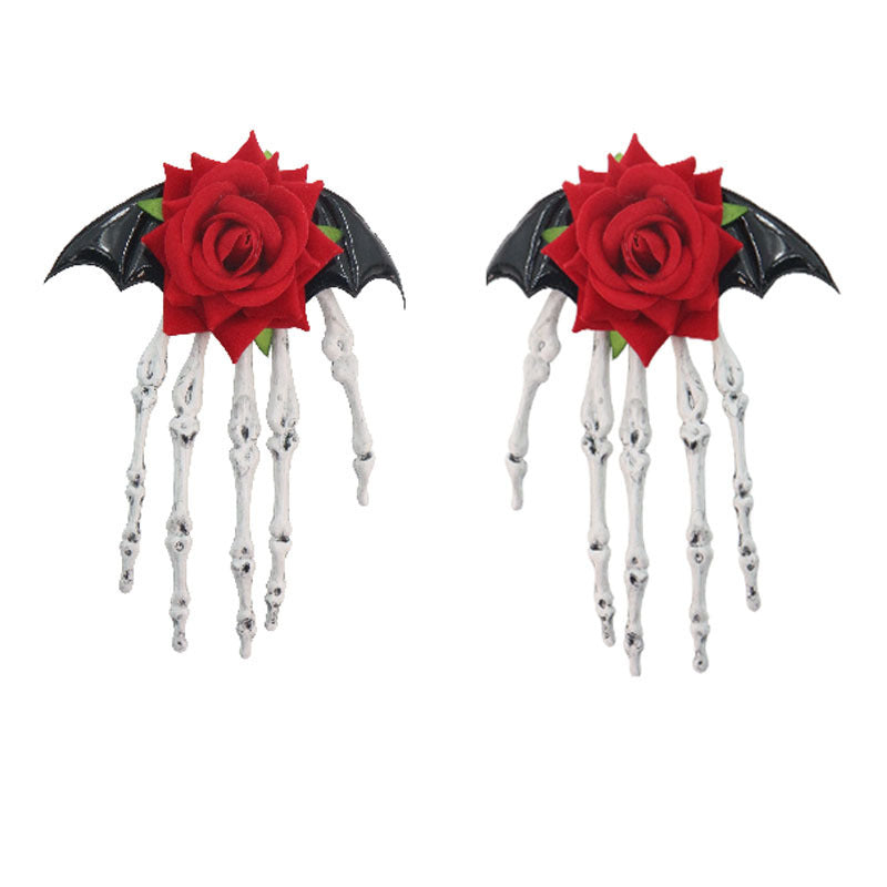 Halloween Skeleton Hand Hair Clip Halloween Party hair accessories