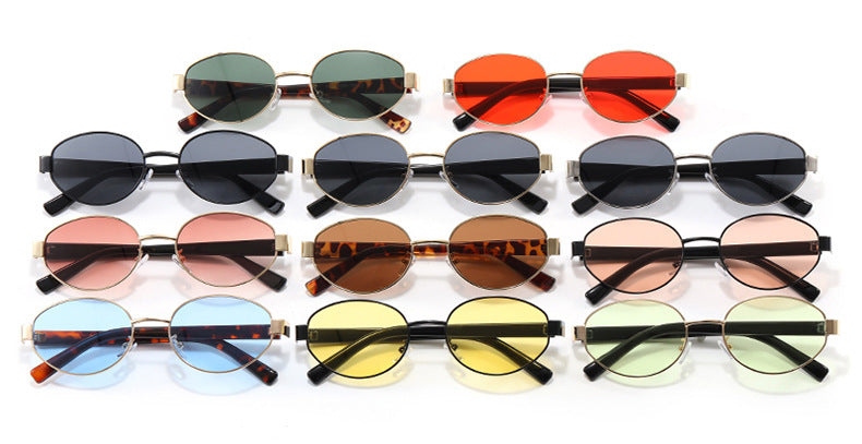 Retro Oval Sunglasses for Women