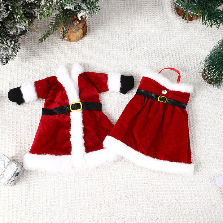 Christmas Wine Bottle Cover holiday creative decoration