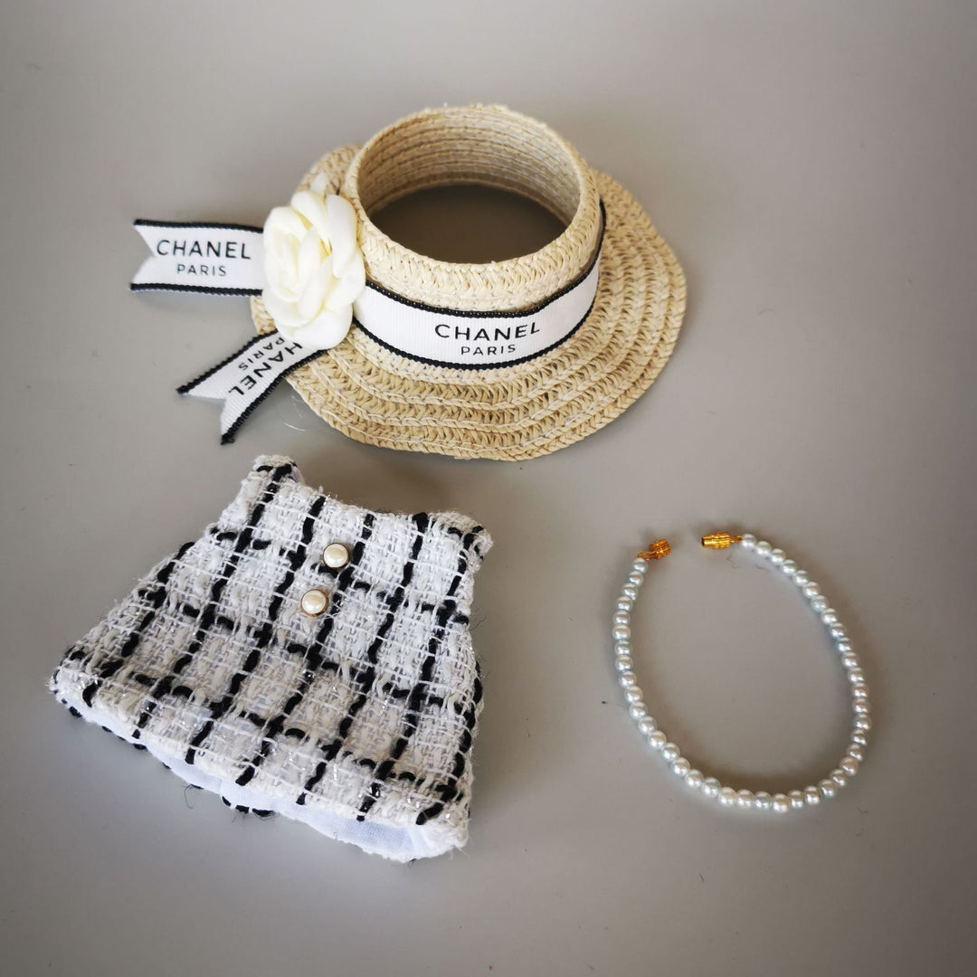 Retro elegant lady luxury clothes for labubu