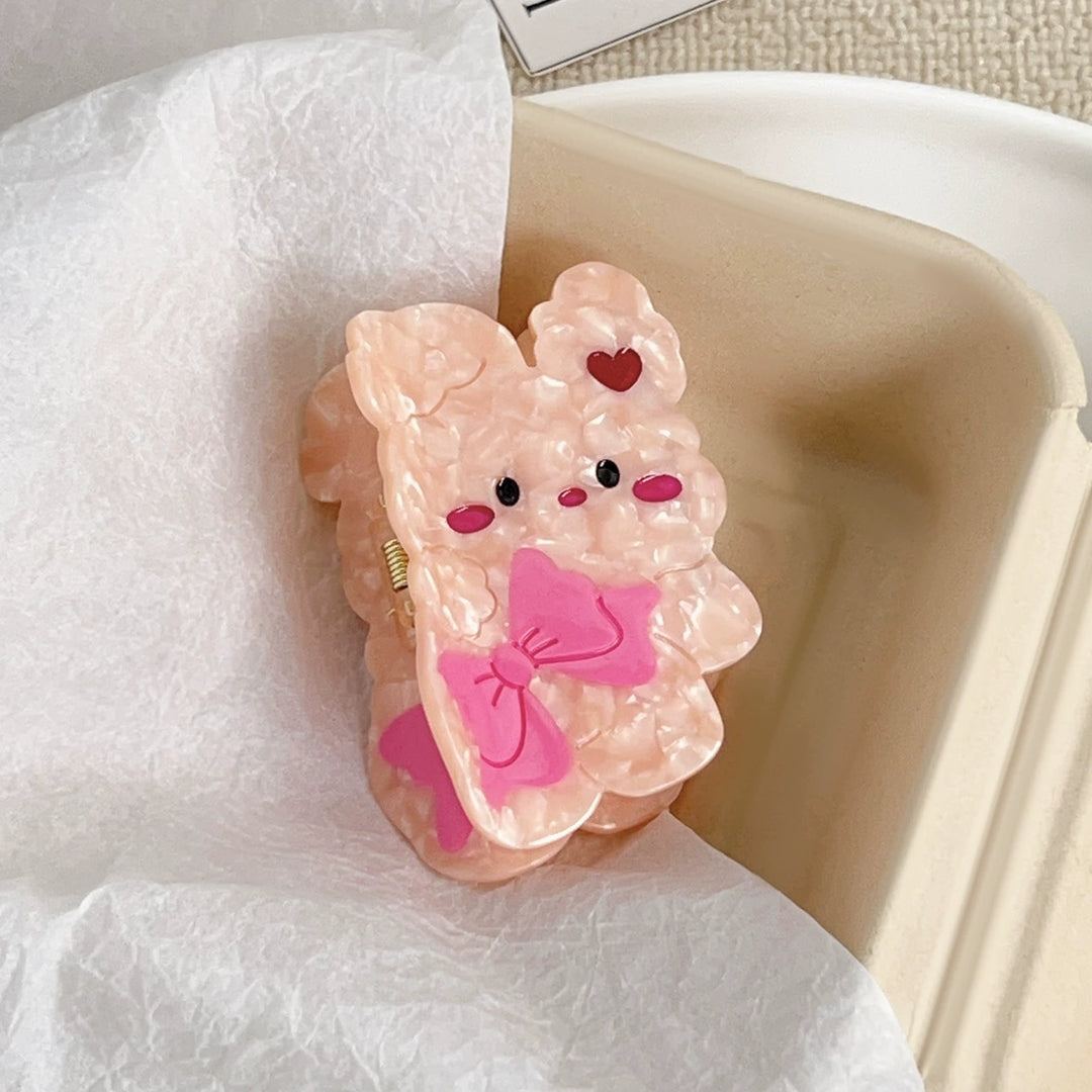 Cute sweet pet acetate hair claw clips