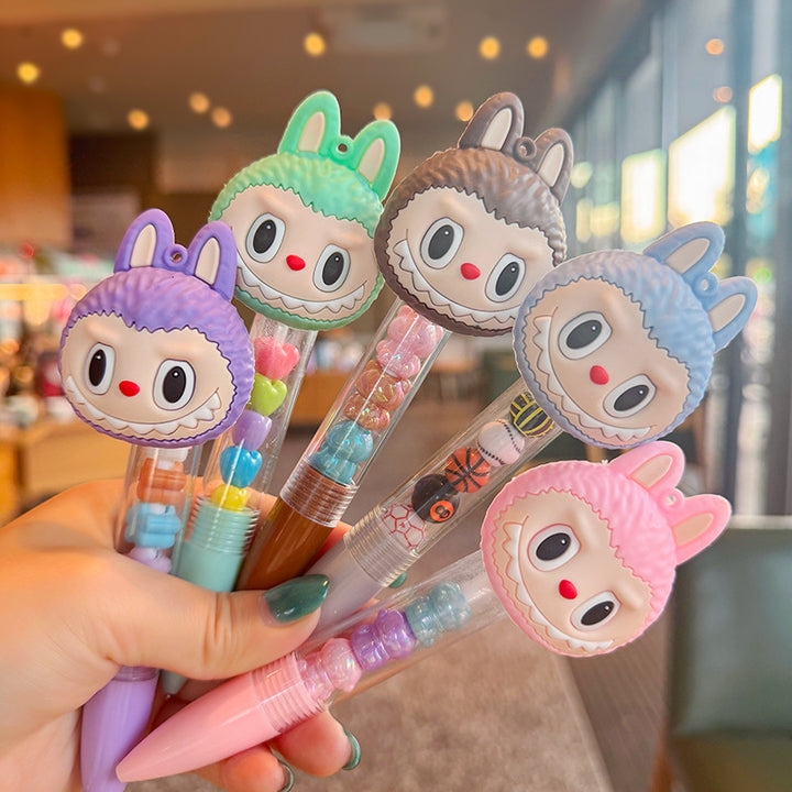 Labubu ballpoint pen with labubu cute patch