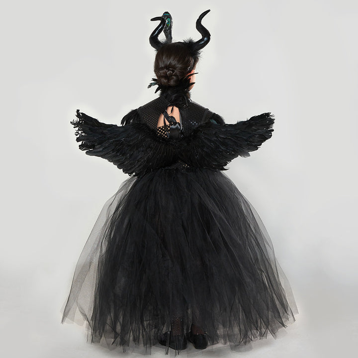 Halloween Cosplay Costume dress Maleficent Witch Dress