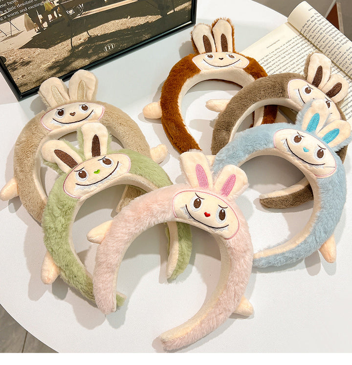 Cute cartoon labubu headband SPA headband