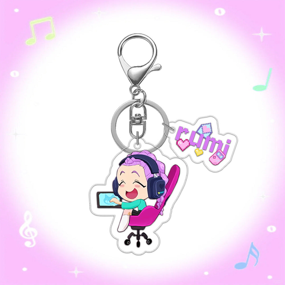 Kpop Demon Hunters acrylic mini keychain