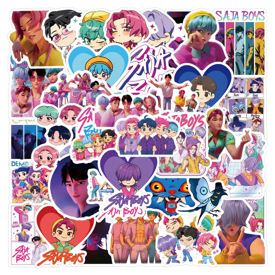 KDH K-pop inspired saja boys Waterproof Stickers Pack of 55
