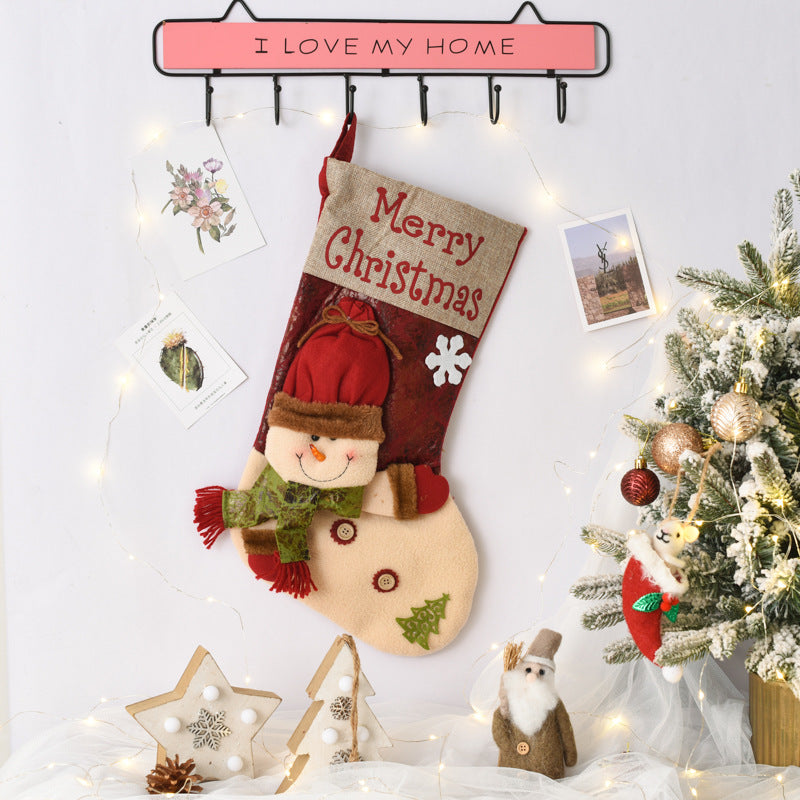 Large Christmas socks Santa Claus gifts bags
