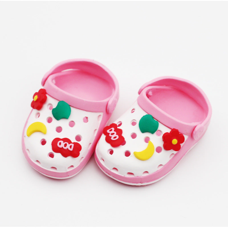 Labubu Beach Crocs doll shoes for summer