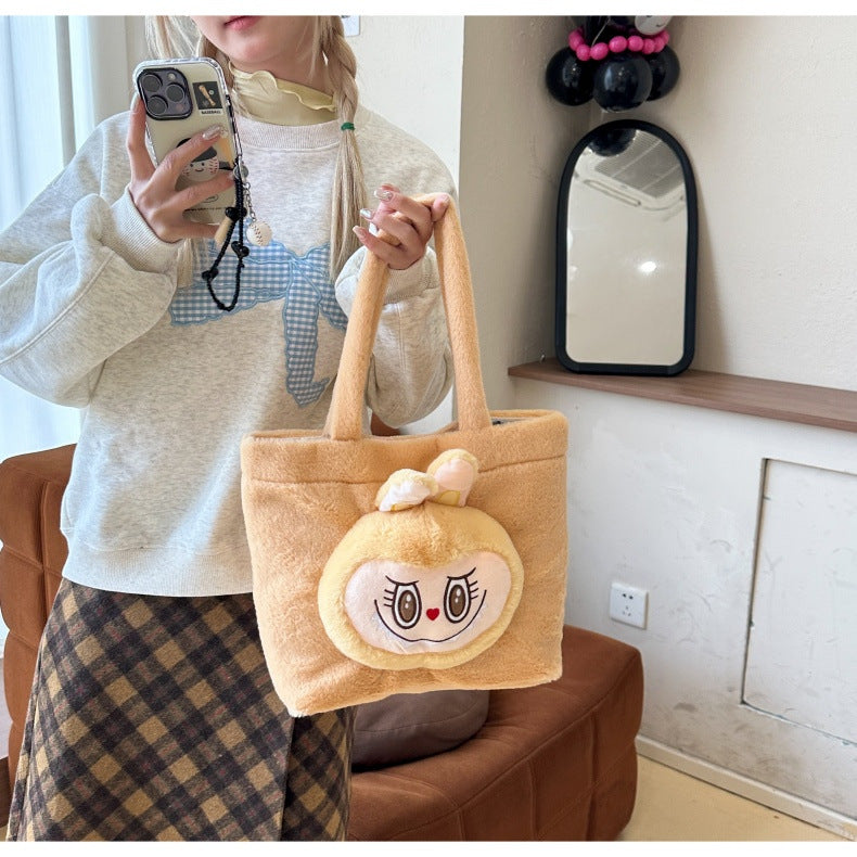 Labubu cute cartoon plush handbag labubu tote bag