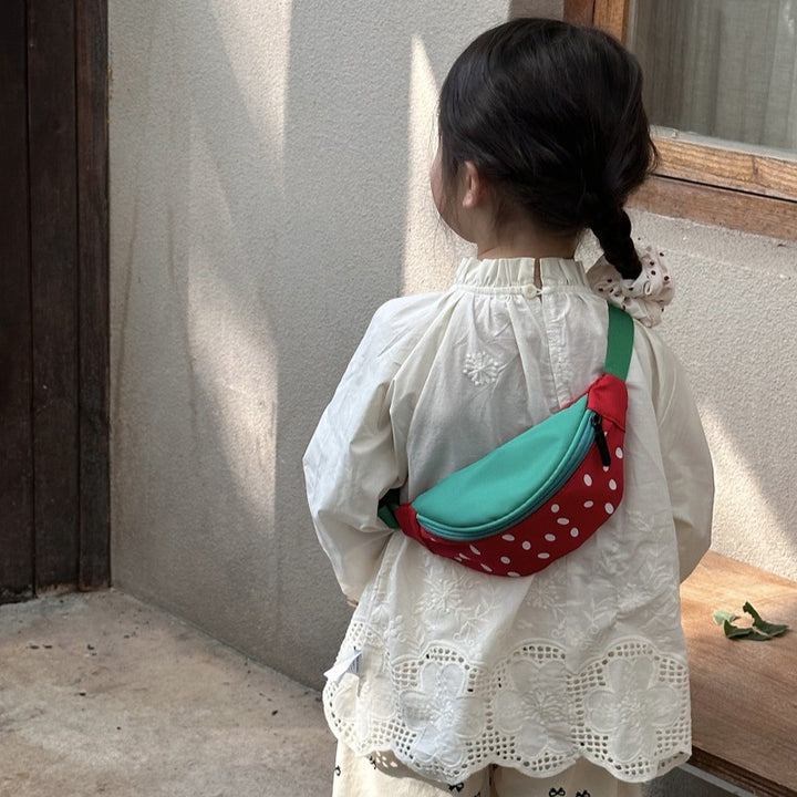 Sweet strawberry chest bag for kids