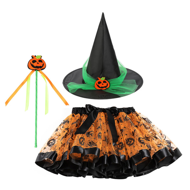 Halloween little devil mesh tutu skirt Halloween costumes