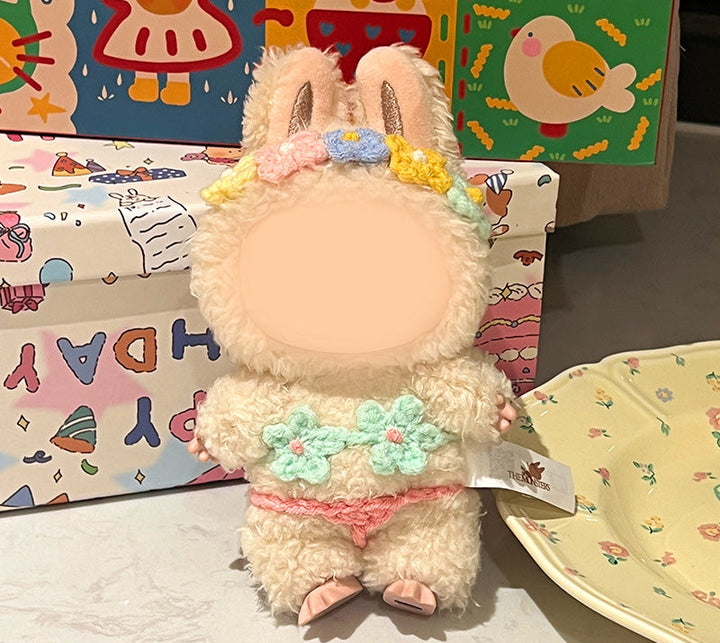 Handmade Crochet flower Bikini Set for LABUBU