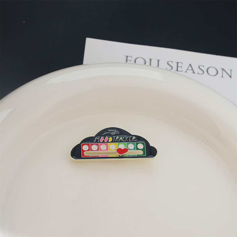 Mood Conversion Energy Brooch Sliding Social Power Metal Badge