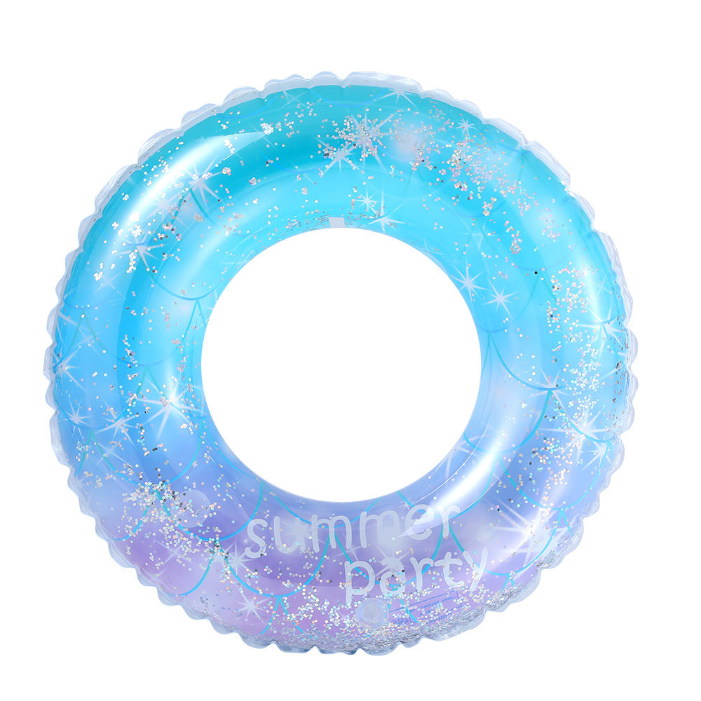 Sequin Mermaid swim ring Pool Float