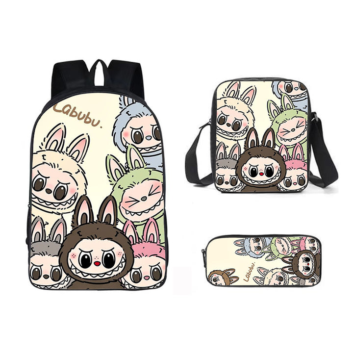 Labubu school bag 3PCS set backpack pencil case