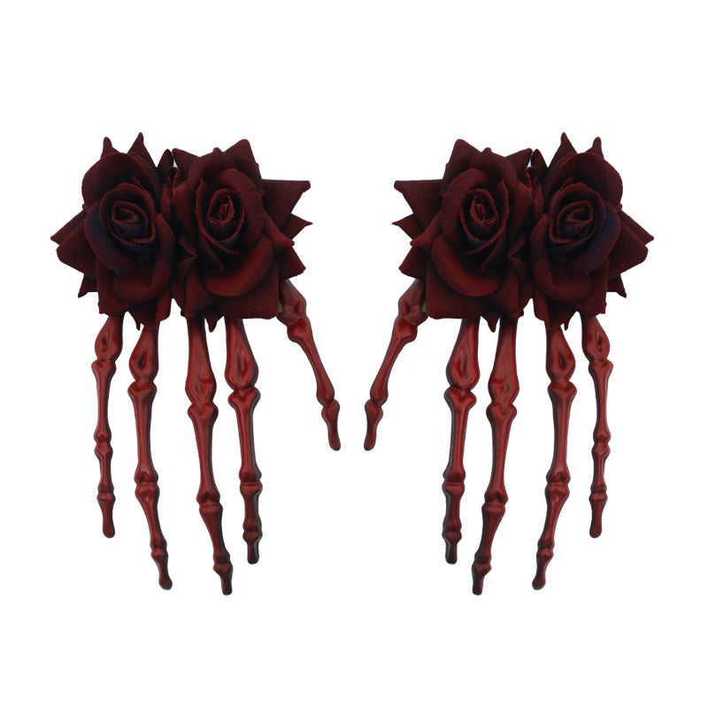 Halloween Skeleton Hand Hair Clip Halloween Party hair accessories
