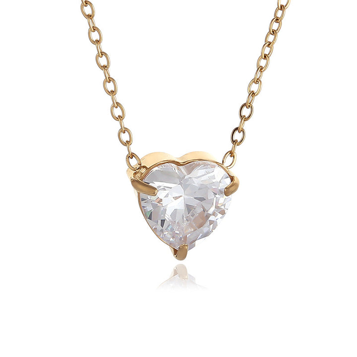 Valentine's Heart diamond necklace birthday gift