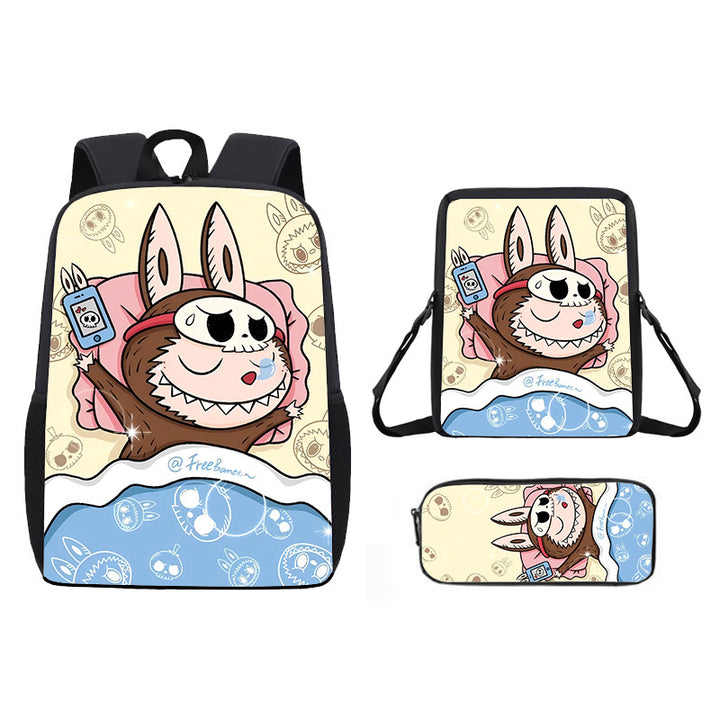 Labubu school bag 3PCS set backpack pencil case