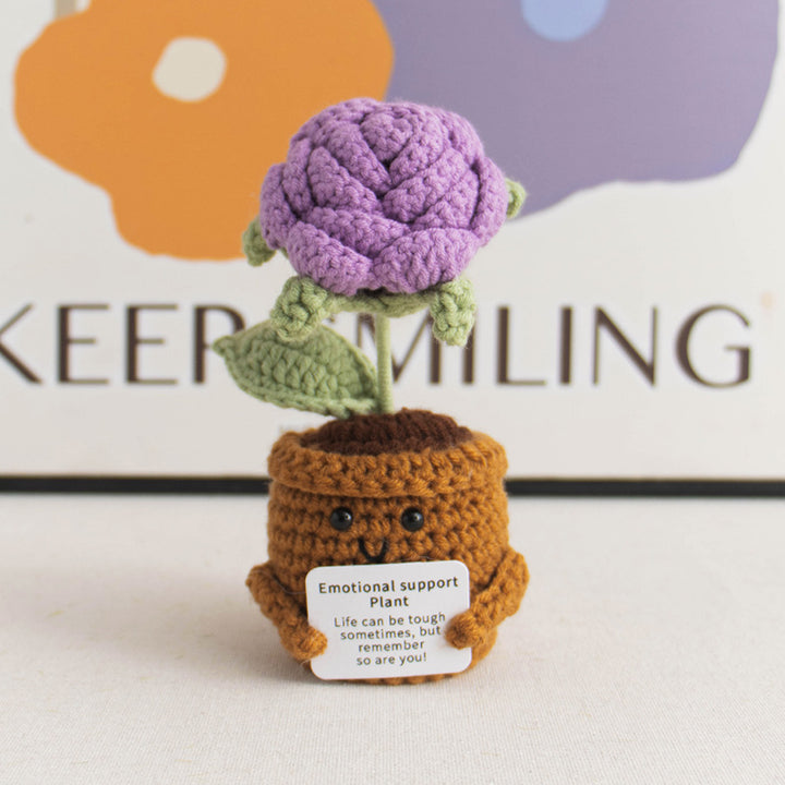 Handmade crochet rose flower ornaments-emotional support