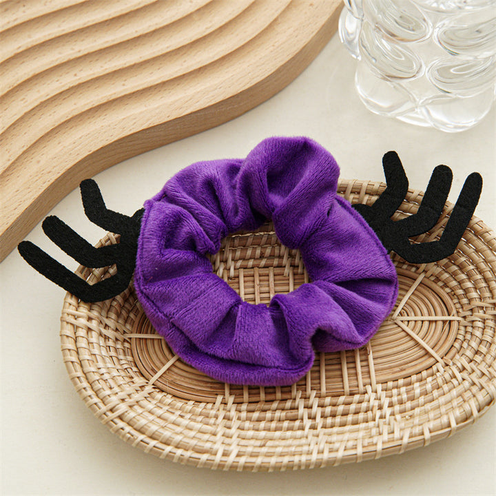 Halloween Hair Accessories Party Bat Bow Intestine Hair Ring