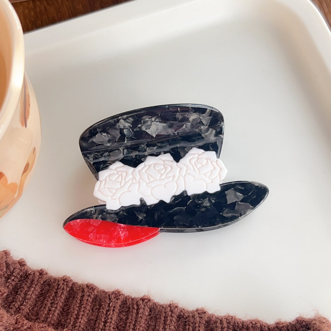 Creative cute hat hair claw clip Childish hair clip