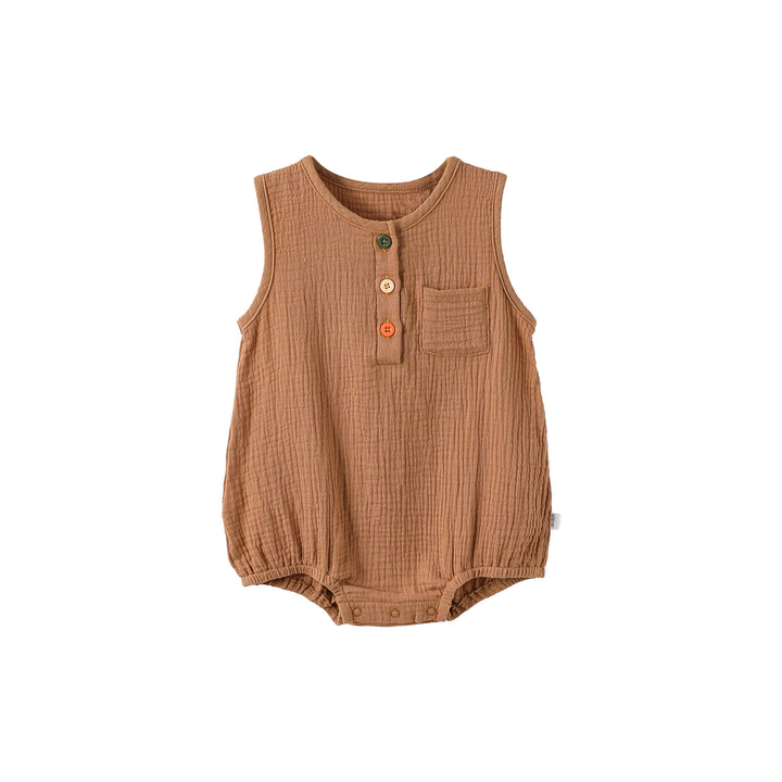 Summer baby boys girls pure cotton crepe triangle romper