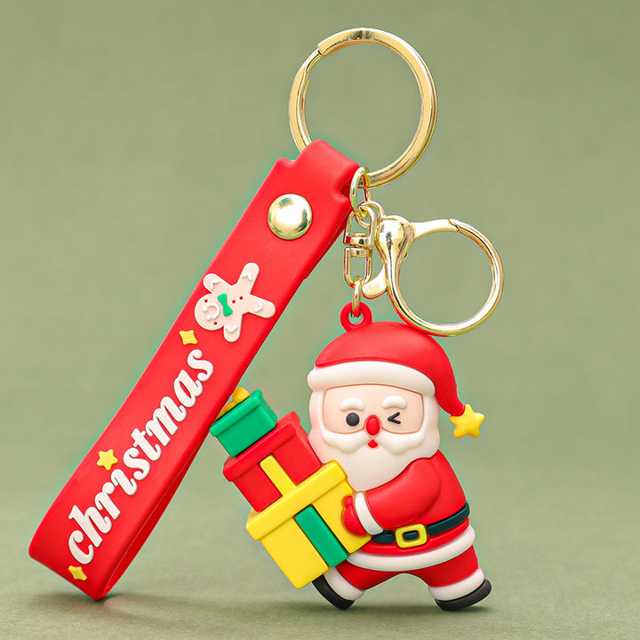 Christmas cute keychain pendant xmas gift