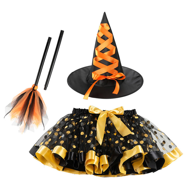 Halloween little devil mesh tutu skirt Halloween costumes