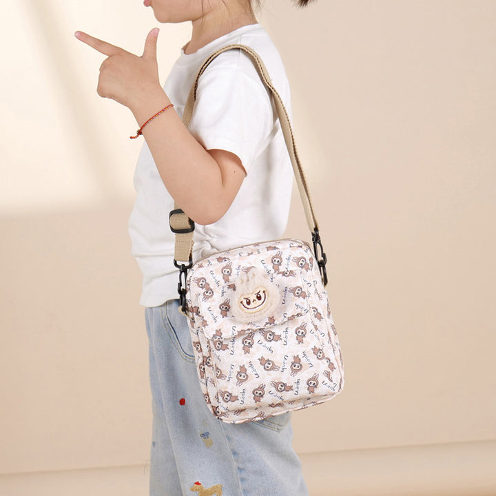 Large capacity labubu shoulder bag crossbody bag