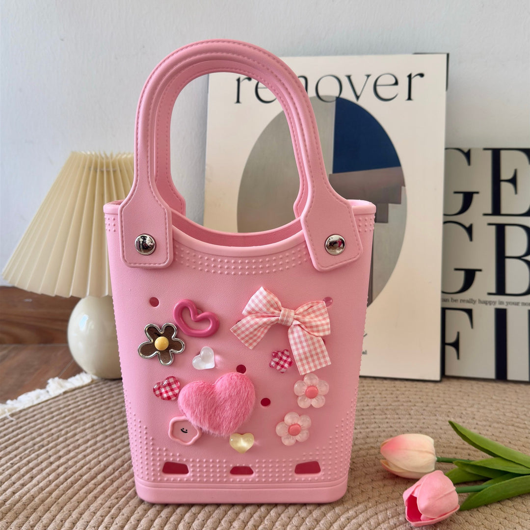 EVA Beach Bogg handbag DIY hole seaside beach bag